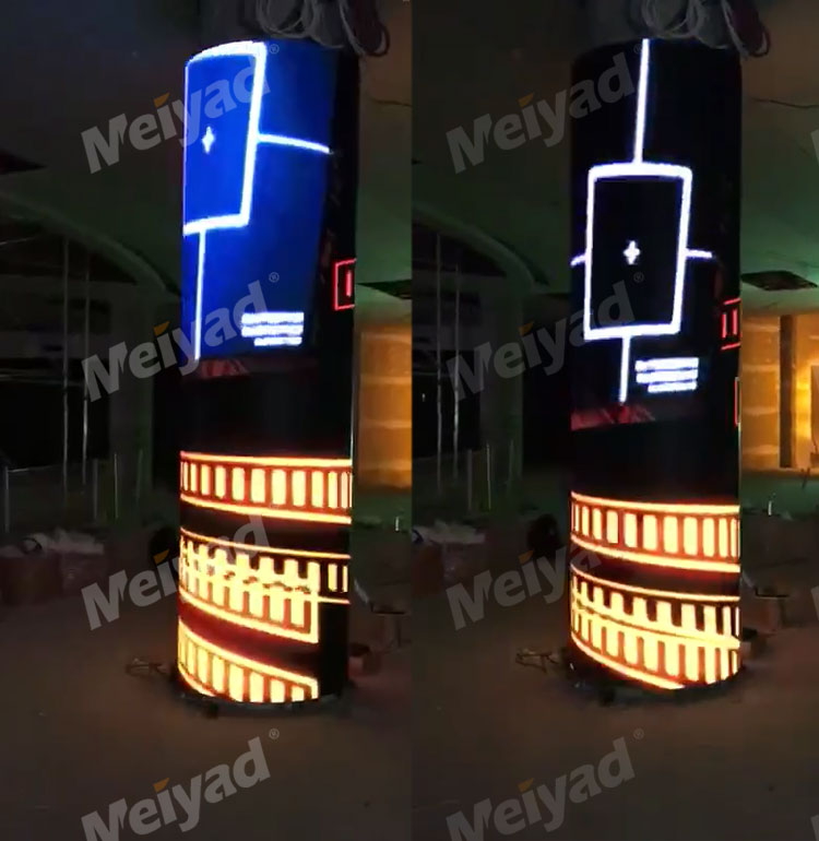 土耳其大型商場P4戶內LED圓柱屏